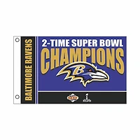 Baltimore Ravens 3' x 5' Super Bowl Champions Single-Sided Flag