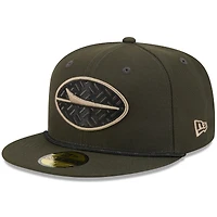 Men's New Era  Gotham Green York Jets 2025 Rivalries Collection Sideline Rope 59FIFTY Fitted Hat