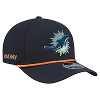 Men's New Era  Pitch Blue Miami Dolphins 2025 Rivalries Collection Sideline 9SEVENTY Adjustable Hat