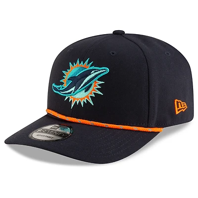 Men's New Era  Pitch Blue Miami Dolphins 2025 Rivalries Collection Sideline 9SEVENTY Adjustable Hat