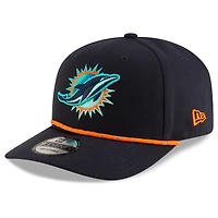 Men's New Era  Pitch Blue Miami Dolphins 2025 Rivalries Collection Sideline 9SEVENTY Adjustable Hat