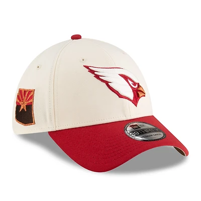Men's New Era  Natural/Cardinal Arizona Cardinals 2025 Rivalries Collection Sideline 39THIRTY Flex Hat