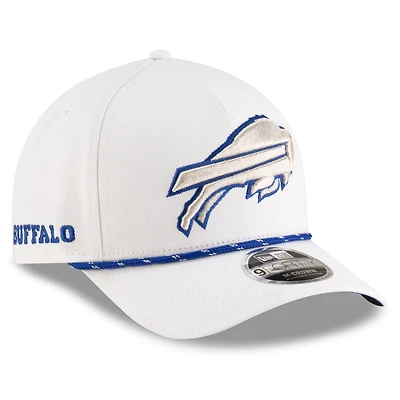 Men's New Era  White Buffalo Bills 2025 Rivalries Collection Sideline A-Frame 9FORTY Adjustable Hat