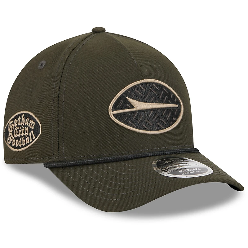Men's New Era  Gotham Green New York Jets 2025 Rivalries Collection Sideline A-Frame 9FORTY Adjustable Hat