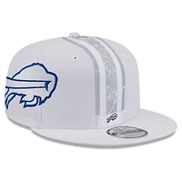 Men's New Era White Buffalo Bills Rivalries Collection Fan Pack Helmet 9FIFTY Snapback Hat