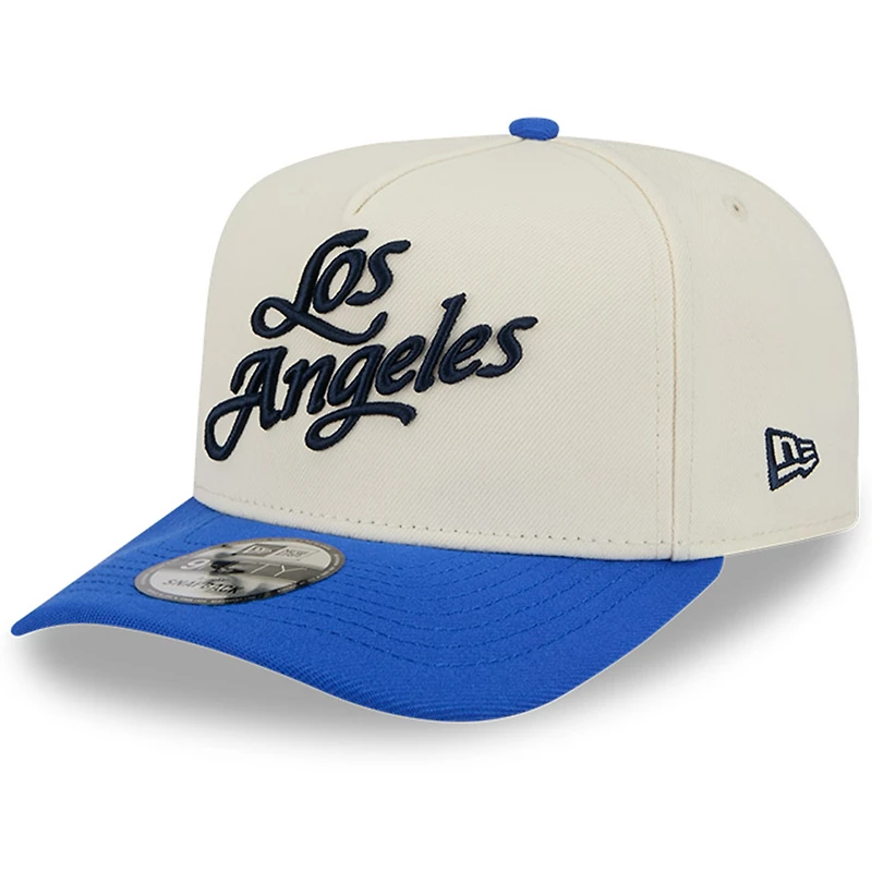 Men's New Era  Cream Los Angeles Rams 2025 Rivalries Collection Team A-Frame 9FIFTY Snapback Hat