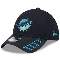 Men's New Era  Pitch Blue Miami Dolphins 2025 Rivalries Collection Fan Pack 39THIRTY Flex Hat