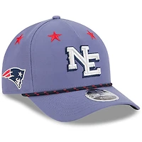 Youth New Era  Storm Blue New England Patriots 2025 Rivalries Collection 9FORTY A-Frame Adjustable Hat