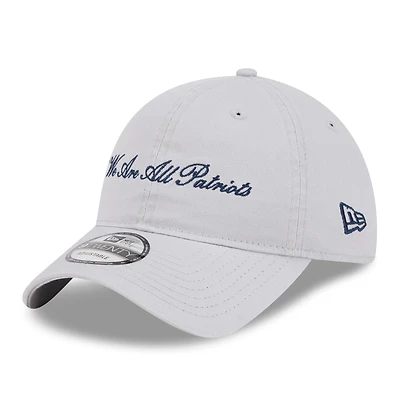 Men's New Era  Gray New England Patriots 2025 Rivalries Collection Team 9TWENTY Adjustable Hat