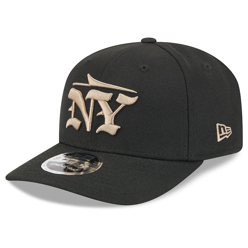 Men's New Era  Black New York Jets 2025 Rivalries Collection Fan Pack 9SEVENTY Adjustable Hat