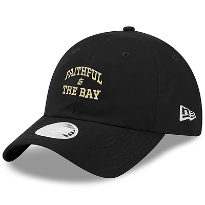Women's New Era Black San Francisco 49ers 2025 Rivalries Collection Pony Tail Adjustable Hat