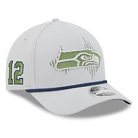 Youth New Era  Wolf Gray Seattle Seahawks 2025 Rivalries Collection 9FORTY A-Frame Adjustable Hat