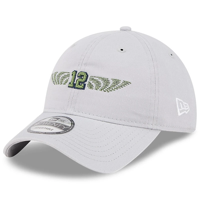 Men's New Era Wolf Gray Seattle Seahawks 2025 Rivalries Collection Team 9TWENTY Adjustable Hat