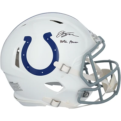 Jonathan Taylor Indianapolis Colts Autographed Riddell Speed Authentic Helmet with "Horse Power" Inscription