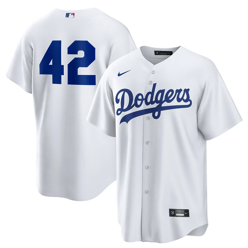Men's Nike White Los Angeles Dodgers Home  2025 Jackie Robinson Day Replica Jersey