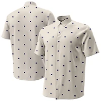 Men's Under Armour  Tan Notre Dame Fighting Irish Gameday Armourfuse Camp Button-Up Shirt