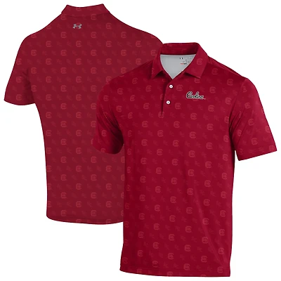 Men's Under Armour  Garnet South Carolina Gamecocks Gameday Armourfuse Polo