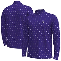 Men's Under Armour  Purple Northwestern Wildcats Gameday Armourfuse Half-Zip Jacket