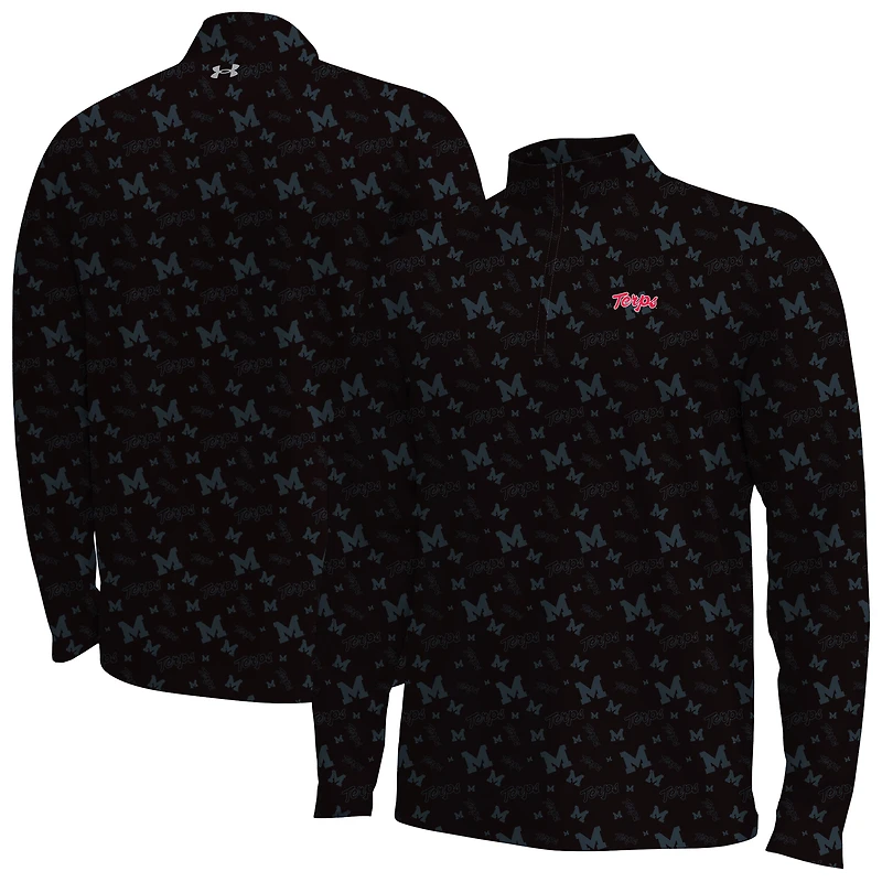 Men's Under Armour Maryland Terrapins Gameday Armourfuse Half-Zip Top