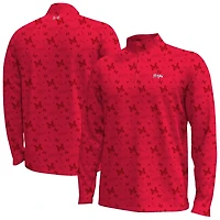 Men's Under Armour  Red Maryland Terrapins Gameday Armourfuse Half-Zip Jacket