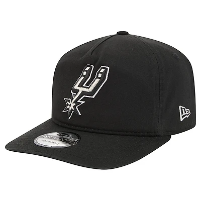 Men's New Era  Black San Antonio Spurs Cotton 19TWENTY Adjustable Hat