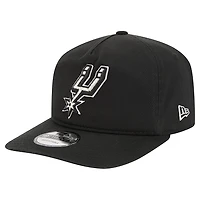 Men's New Era  Black San Antonio Spurs Cotton 19TWENTY Adjustable Hat