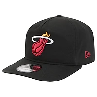 Men's New Era  Black Miami Heat Cotton 19TWENTY Adjustable Hat