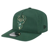 Men's New Era  Hunter Green Milwaukee Bucks Cotton 19TWENTY Adjustable Hat