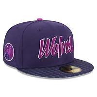 Men's New Era Purple Minnesota Timberwolves 2025/26 City Edition 59FIFTY Fitted Hat