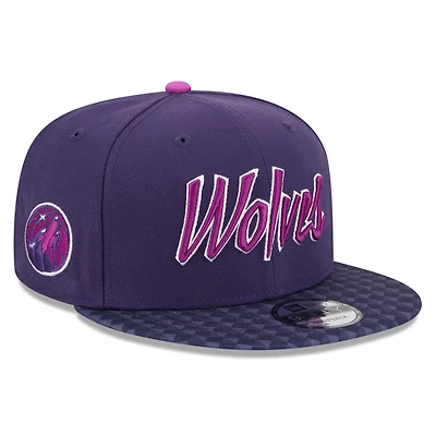 Men's New Era Purple Minnesota Timberwolves 2025/26 City Edition 9FIFTY Snapback Hat
