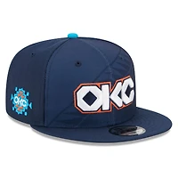 Men's New Era Navy Oklahoma City Thunder 2025/26 City Edition 9FIFTY Snapback Hat