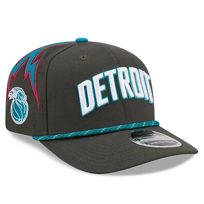 Men's New Era Black Detroit Pistons 2025/26 City Edition 9SEVENTY Adjustable Hat