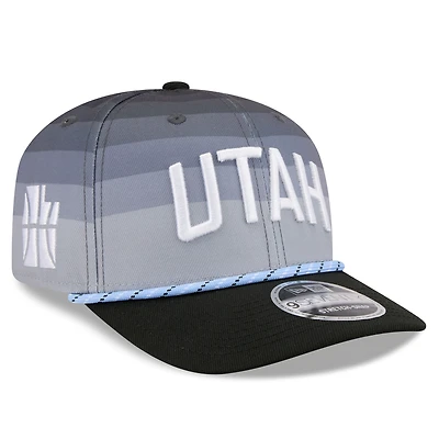 Men's New Era Gray/Black Utah Jazz 2025/26 City Edition 9SEVENTY Adjustable Hat