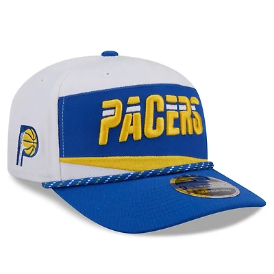 Men's New Era White/Blue Indiana Pacers 2025/26 City Edition 9SEVENTY Adjustable Hat