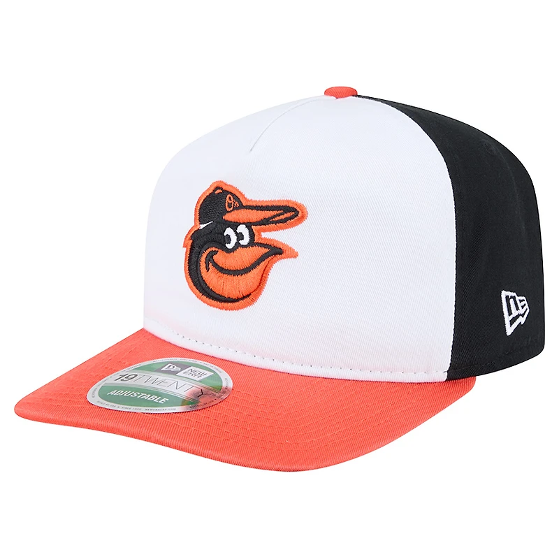 Men's New Era  White Baltimore Orioles Team 19TWENTY Adjustable Hat