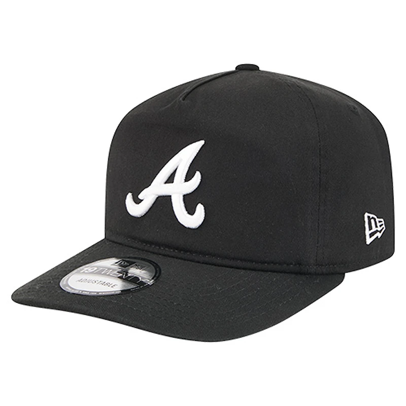 Men's New Era  Black/White Atlanta Braves 19TWENTY Adjustable Hat