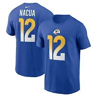 Men's Nike Puka Nacua Royal Los Angeles Rams Player Name & Number T-Shirt