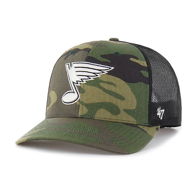 Men's '47  Camo St. Louis Blues Trucker Snapback Hat