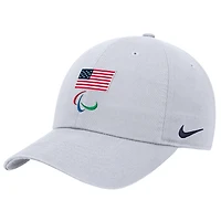 Men's Nike White U.S. Paralympics Club Adjustable Hat