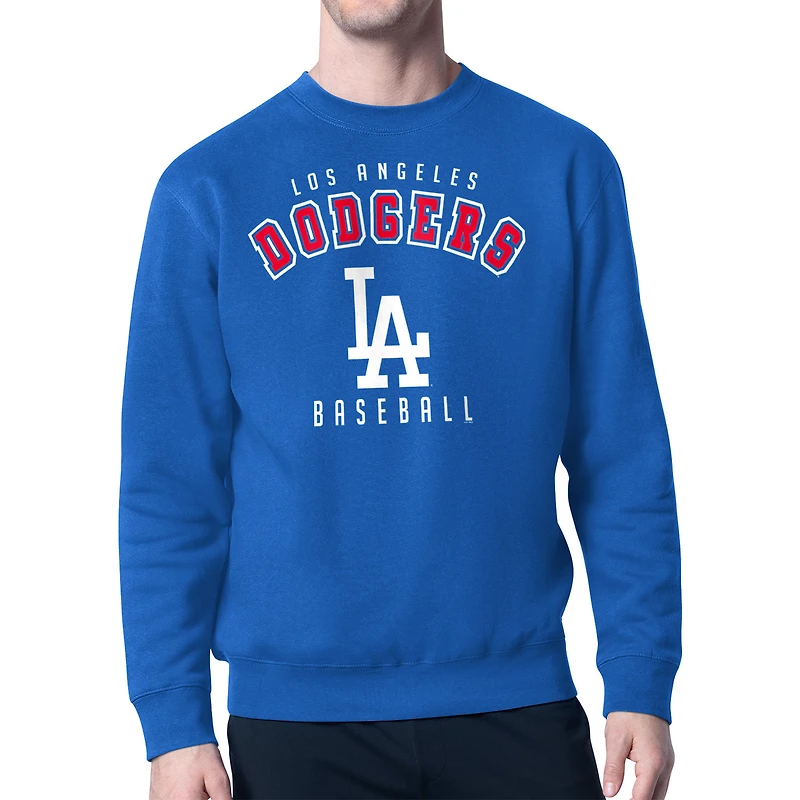 Men's Starter Royal Los Angeles Dodgers Team Logo Fleece Pullover Sweatshirt