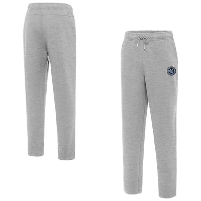 Women's Antigua Heather Gray New York City FC Victory Sweatpants
