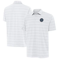 Men's Antigua White New York City FC Tunnel Polo