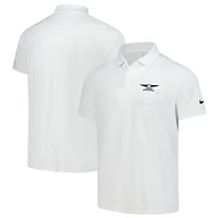 Men's Nike  White Genesis Invitational Performance Victory Solid Polo