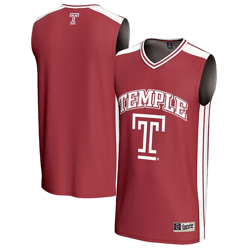 Men's GameDay Greats Red Temple Owls Basketball Jersey
