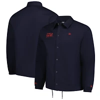 Men's New Era Navy Red Bull Racing F1 Coaches Full-Snap Jacket