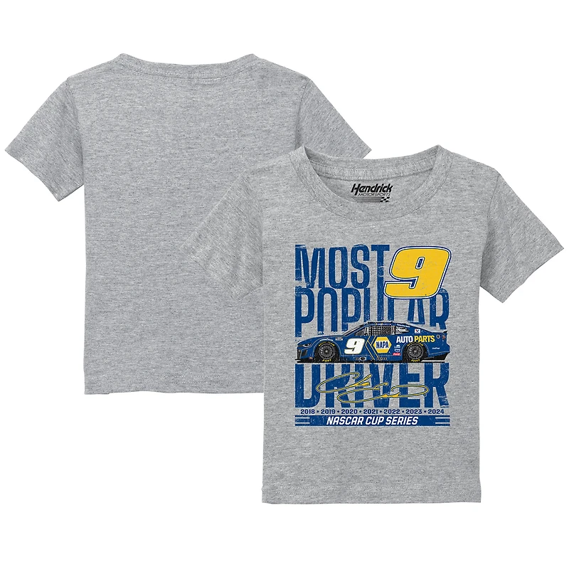 Toddler Hendrick Motorsports Team Collection  Heather Gray Chase Elliott Car T-Shirt