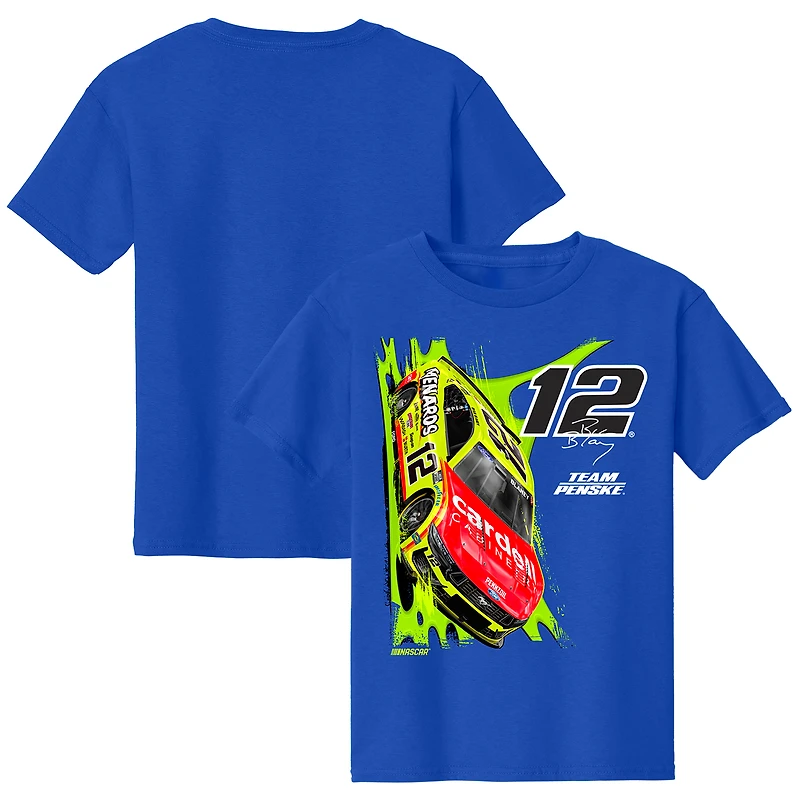 Youth Team Penske  Royal Ryan Blaney Car T-Shirt