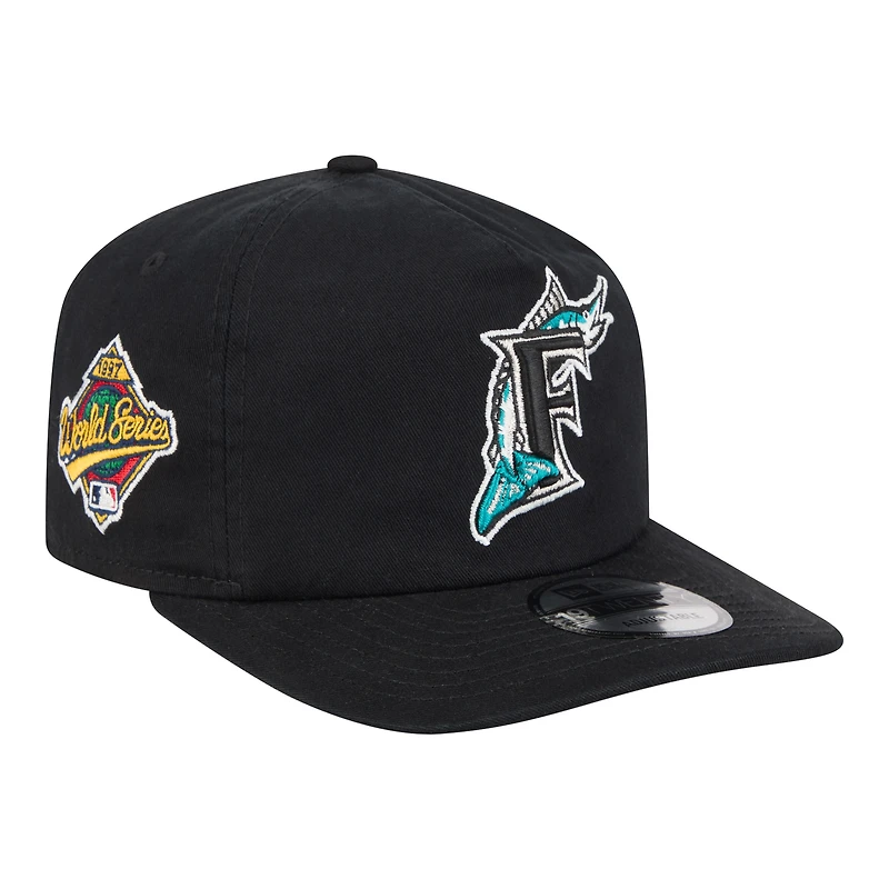 Men's New Era  Black Florida Marlins Championship 19TWENTY Adjustable Hat
