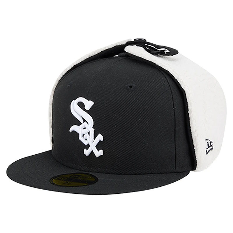 Men's New Era  Black Chicago White Sox Dog Ear Classic 59FIFTY Fitted Hat