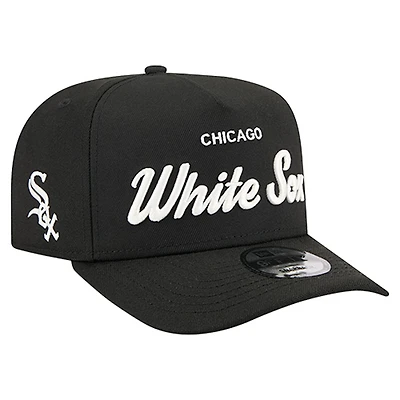 Men's New Era  Black Chicago White Sox Local Play A-Frame 9FIFTY Snapback Hat